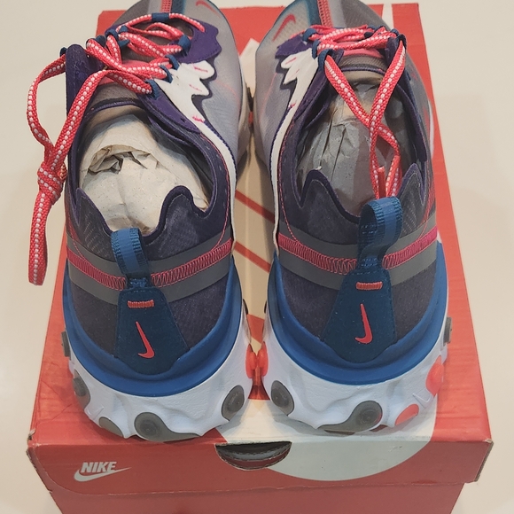 Nike React Element 87 Red Orbit| Brand New In The Original Box|Size 14 - Picture 4 of 9